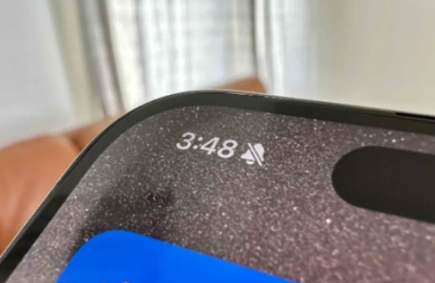 扶绥苹果15pro维修站分享如何隐藏iPhone15Pro上静音铃声图标 